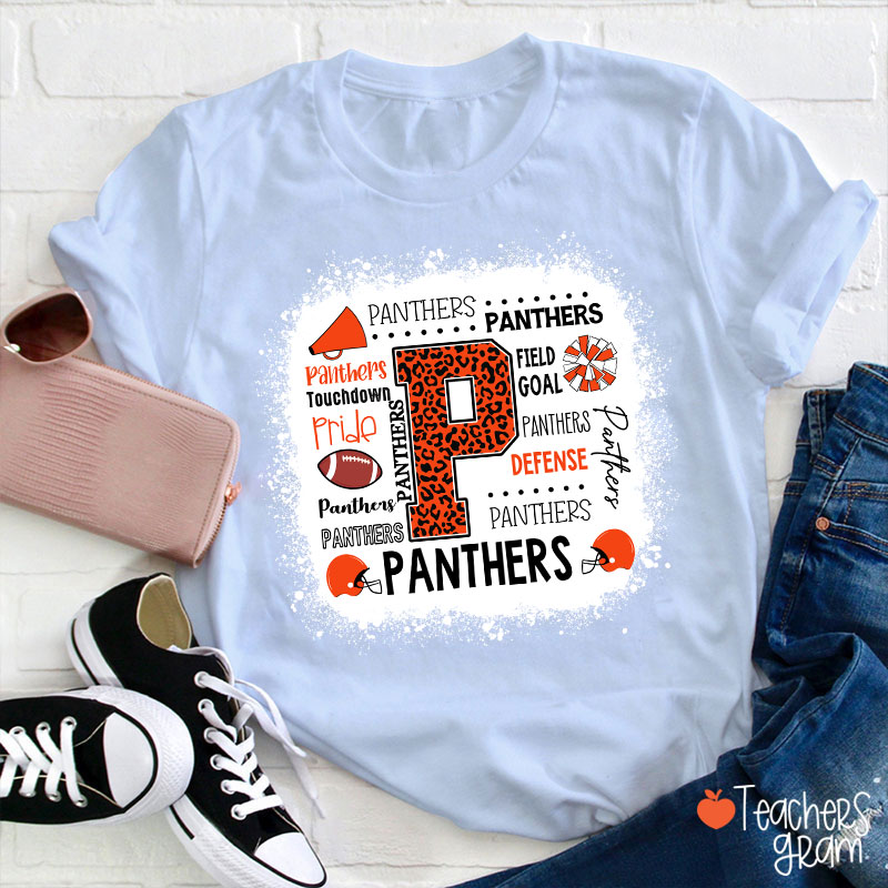 Personalized Team Typography Mascot Teacher T-Shirt