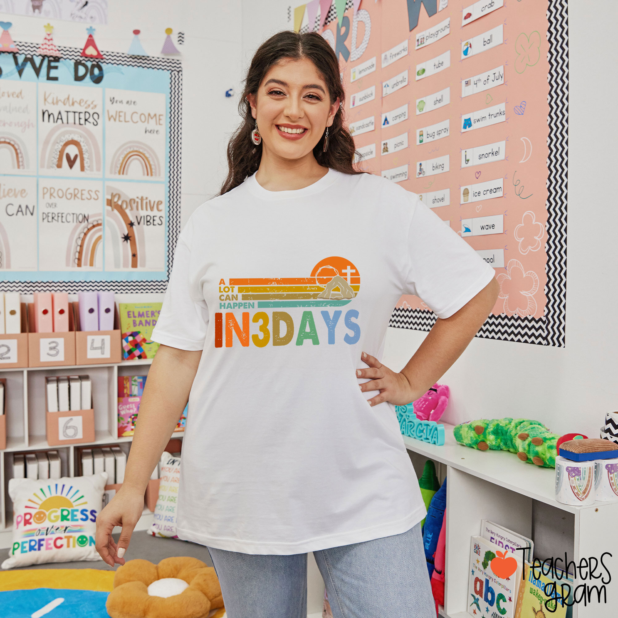 A Lot Can Happen In 3 Days Teacher T-Shirt