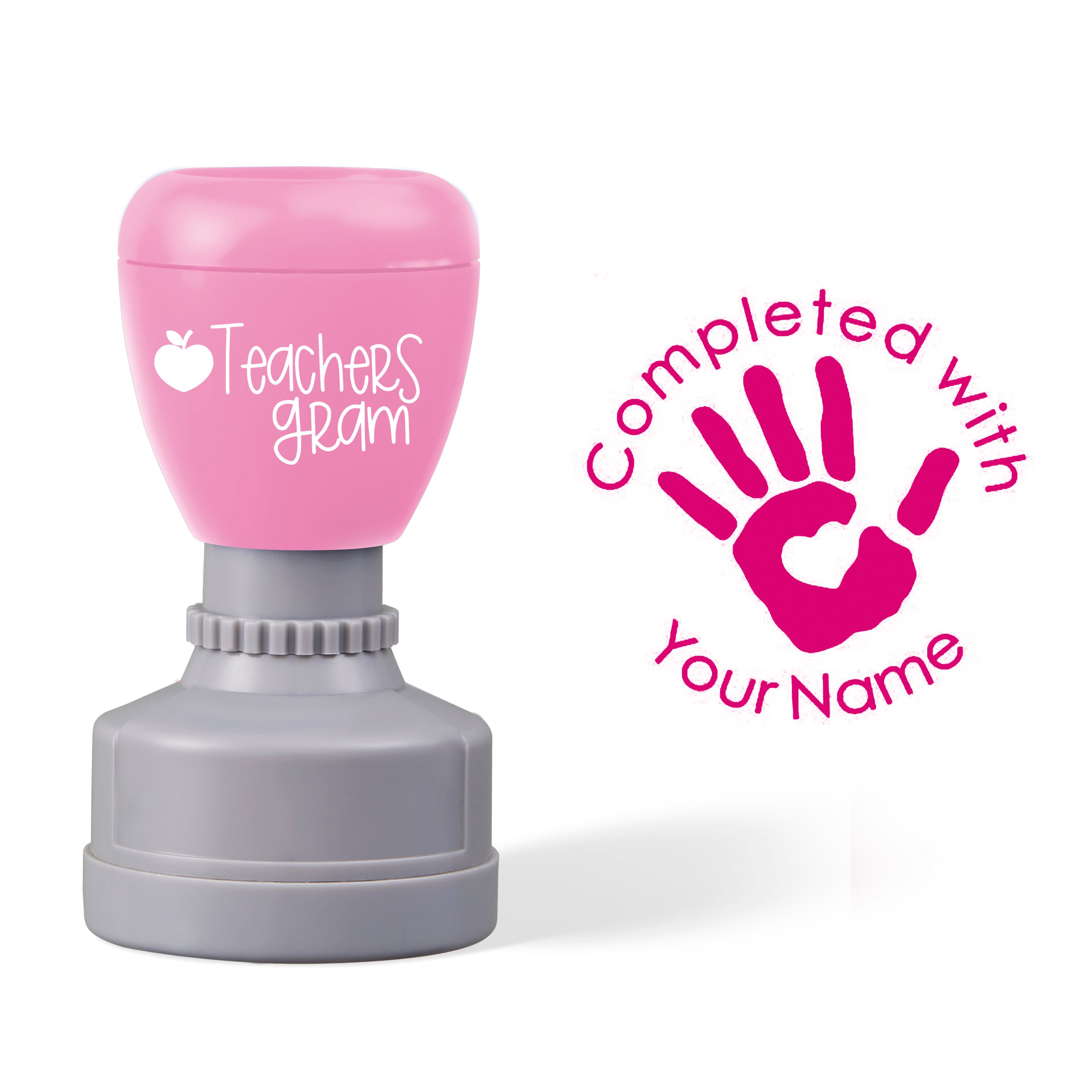 Personalized Name Completed With Teacher Stamp
