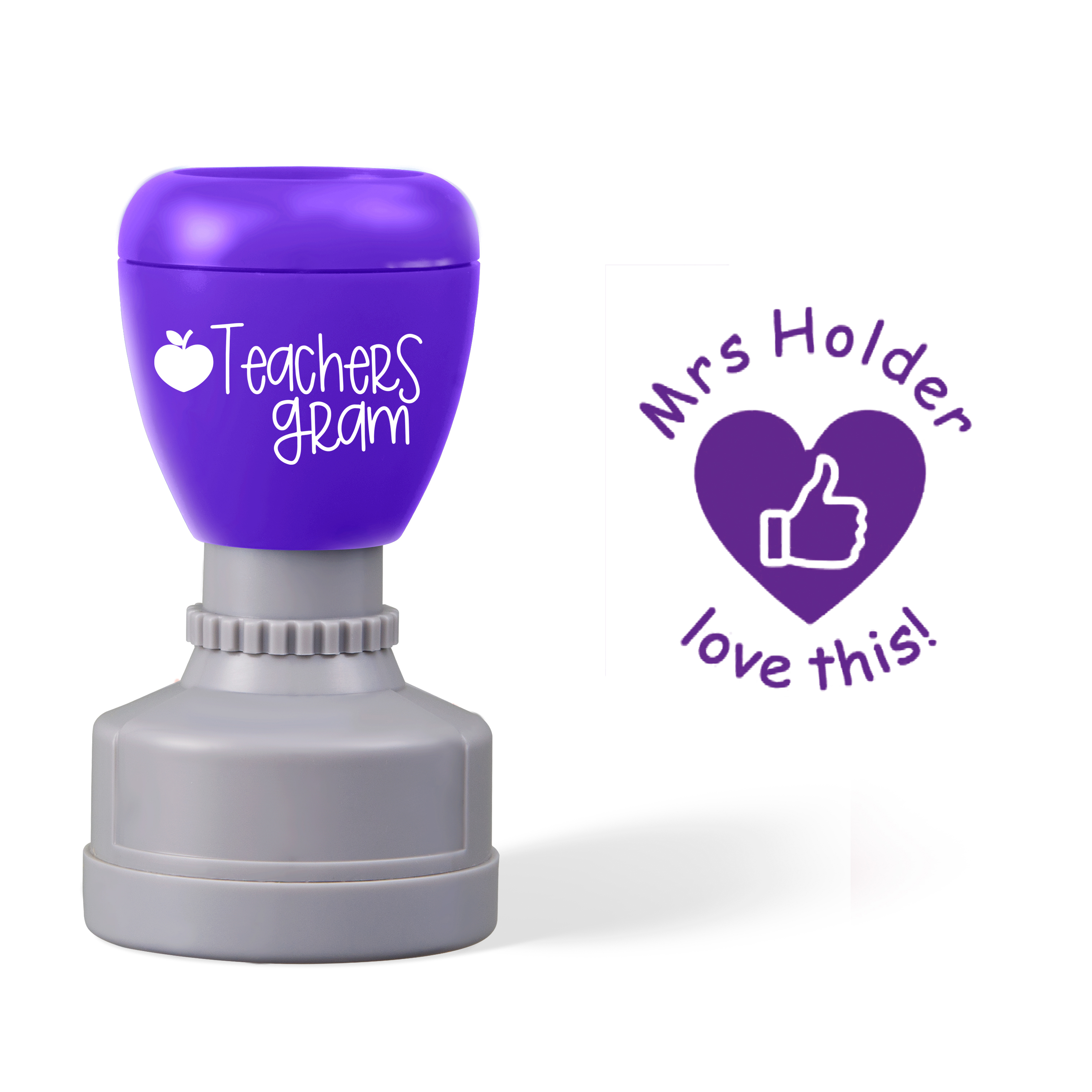 Personalized Name Love This Teacher Stamp