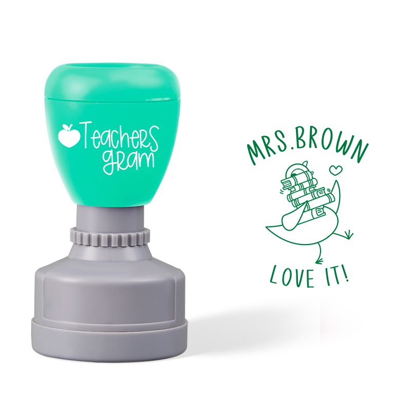Personalized Name Love It Teacher Stamp
