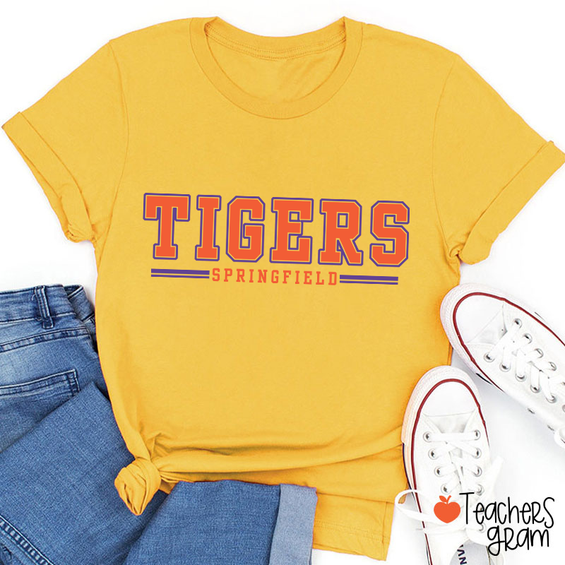 Personalized Mascot And Team Name School Spirit Teacher T-Shirt