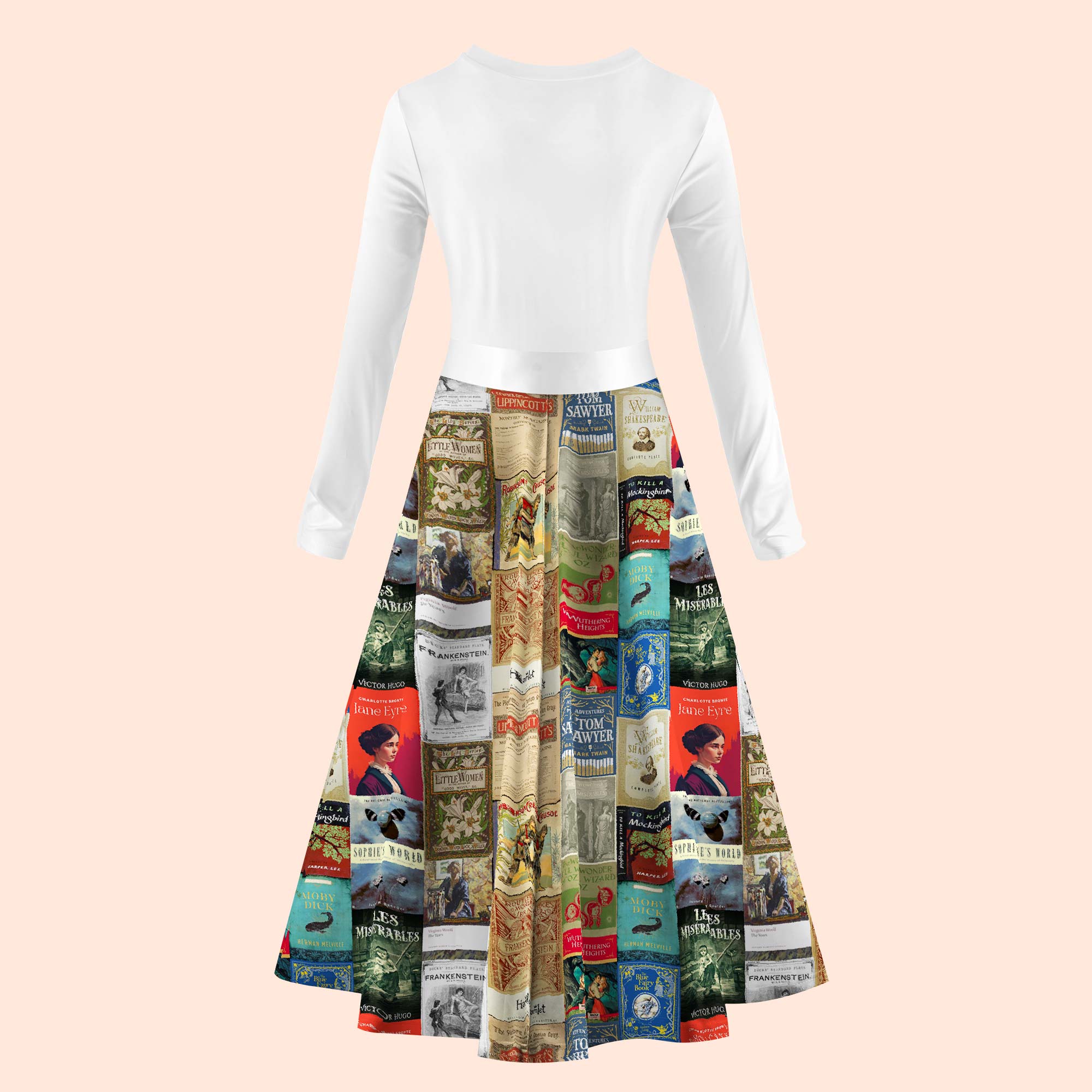 Falling Into The Ocean Of Art Teacher Long Sleeve Dress