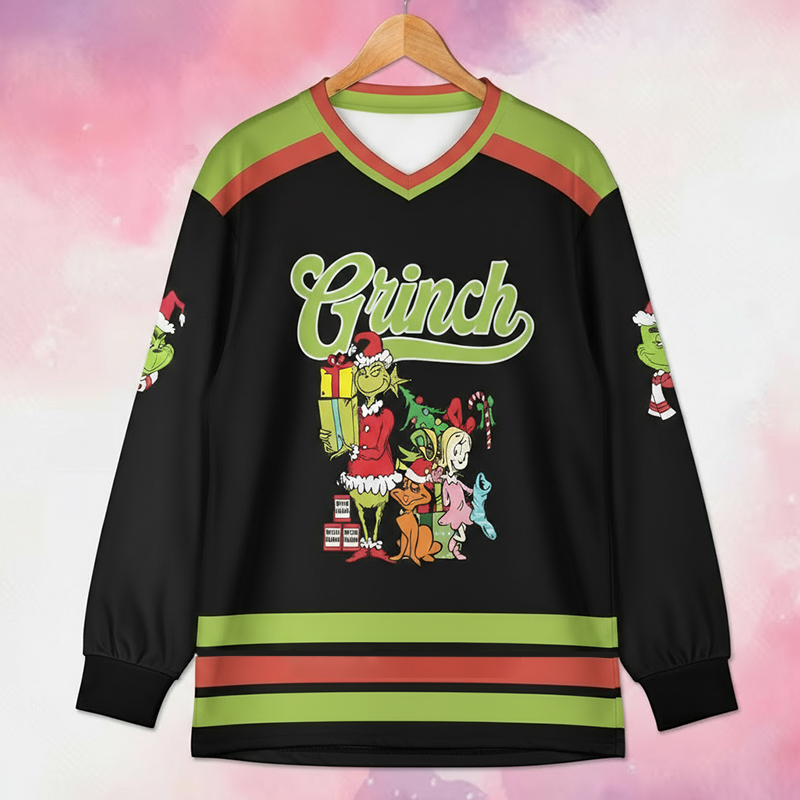 Personalized Name And Number Mean Guy Squad Teacher Long Sleeve Jersey