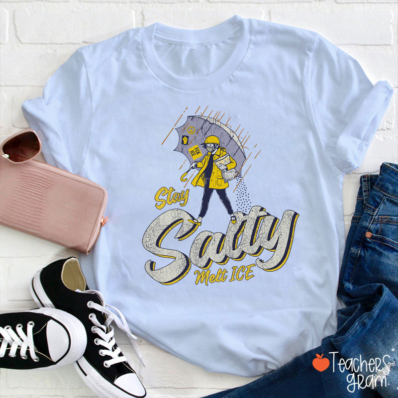 Stay Salty Melt Ice Social Justice Teacher T-Shirt