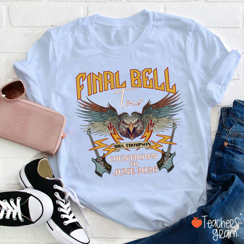 Personalized Funny Retirement Countdown Teacher T-Shirt