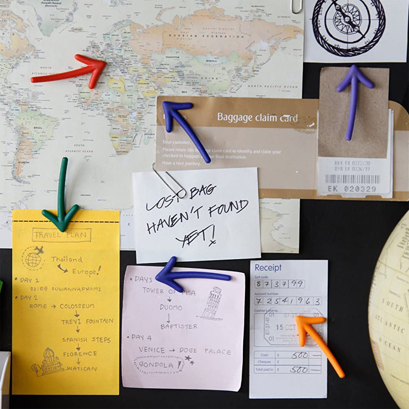 6PCS Creative Arrow Shaped Fridge Magnet Set