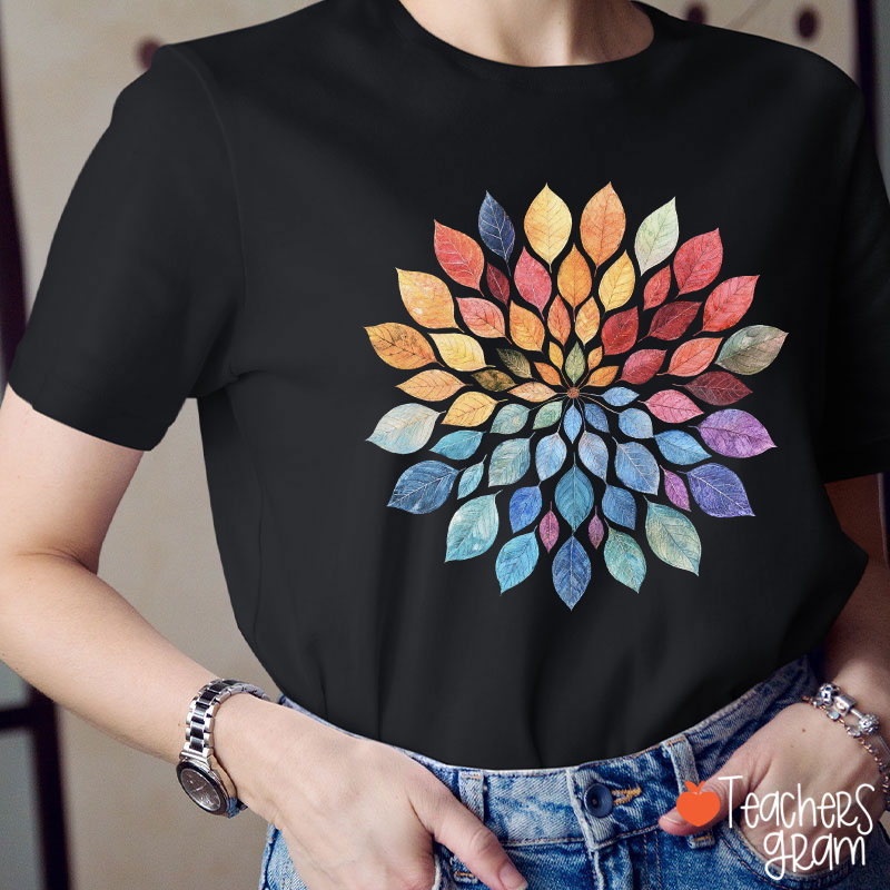 Floral Mandala Teacher T-Shirt