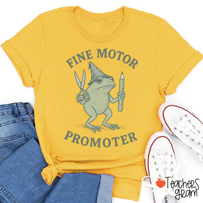 Fine Motor Promoter Wizard Frog OT Teacher T-Shirt