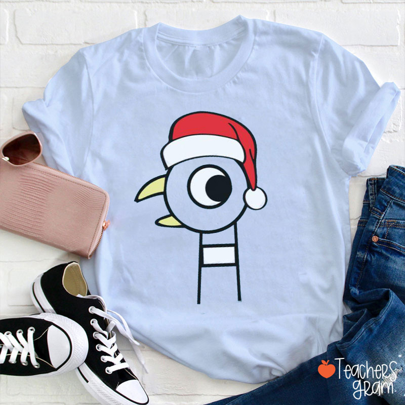 Personalized Book Group Christmas Teacher T-Shirt