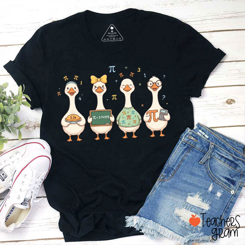 Goose Pi Day Teacher T-Shirt