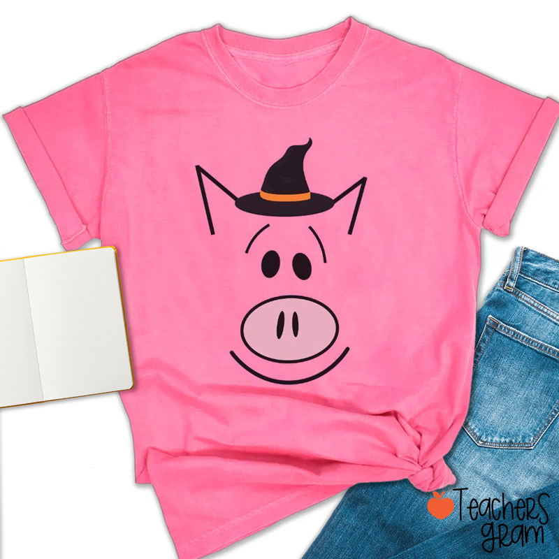 Personalized Halloween Book Character Teacher T-Shirt