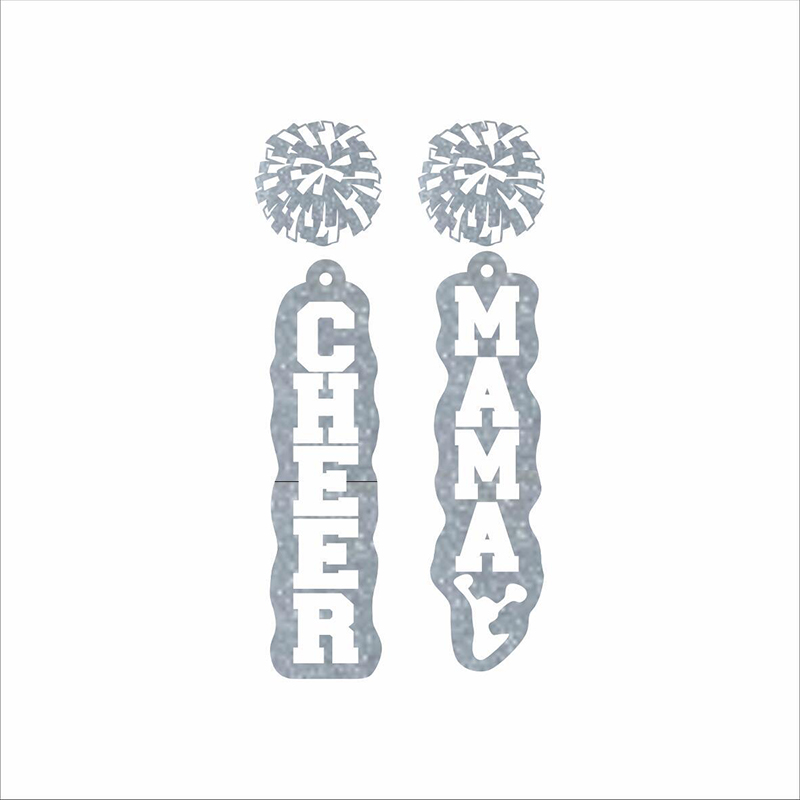 Cheer Mama Letter Mother's Day Teacher Acrylic Earrings