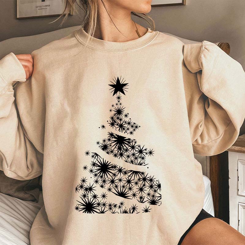 Shining Stars Christmas Tree Teacher Sweatshirt