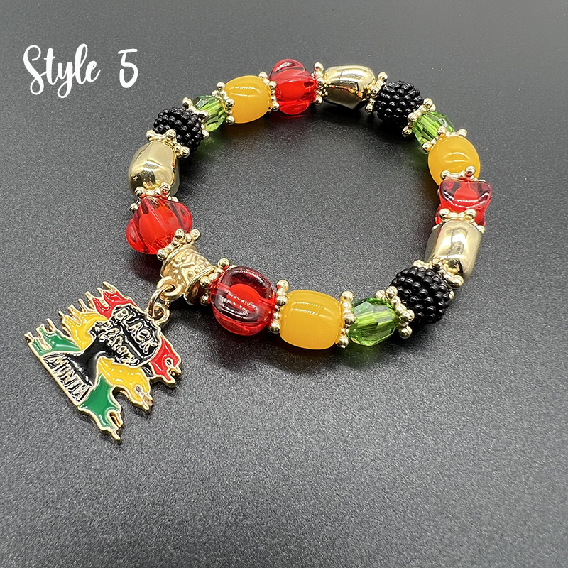 Black History Month Teacher Metal Bracelet