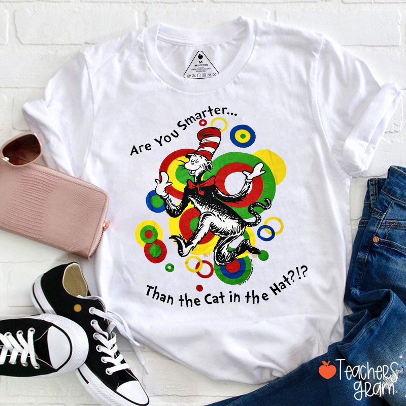 Are You Smarter Than The Cat Teacher T-Shirt
