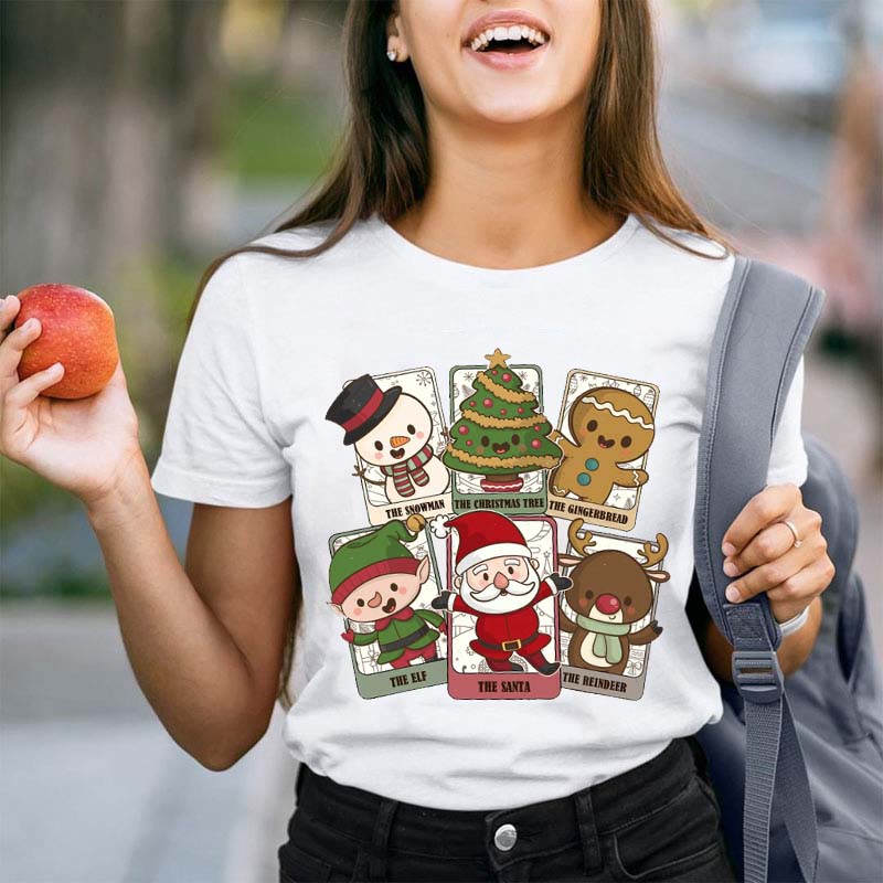 Cute Christmas Card Teacher T-Shirt
