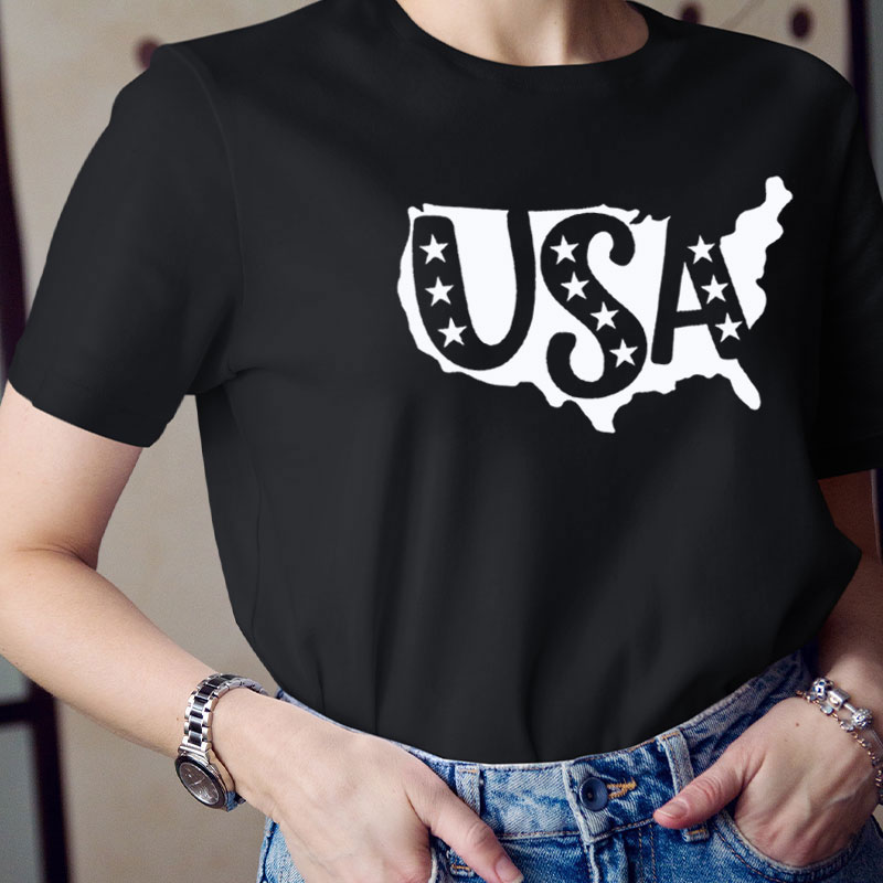 Funny American Flag Teacher T-Shirt