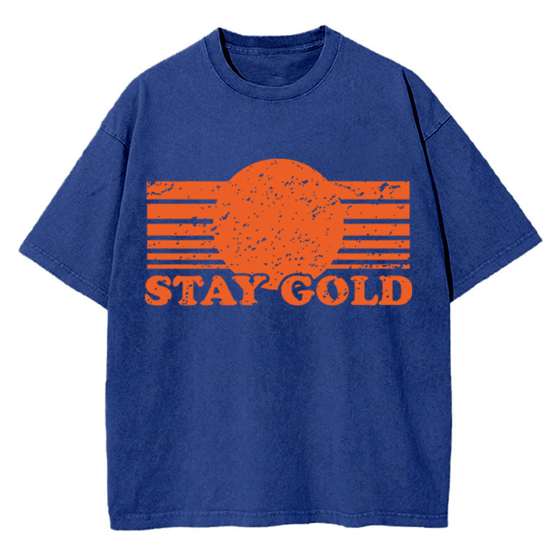 Stay Gold Teacher Washed T-Shirt
