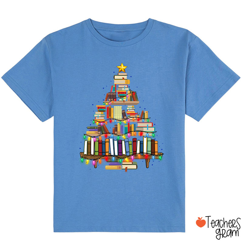 Book Christmas Tree Class T-Shirt
