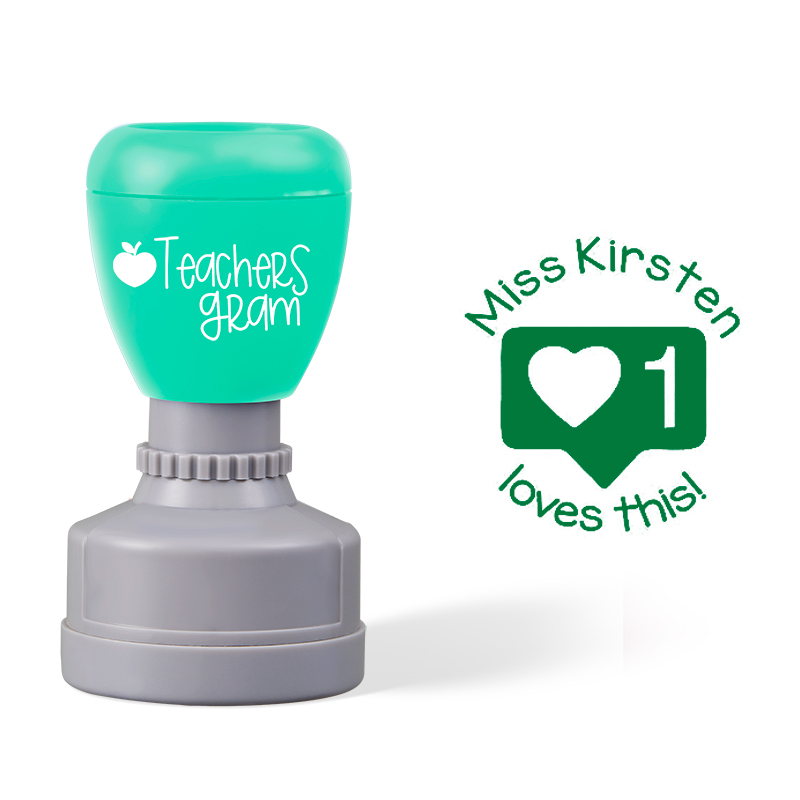 Personalized Name Love This Teacher Stamp
