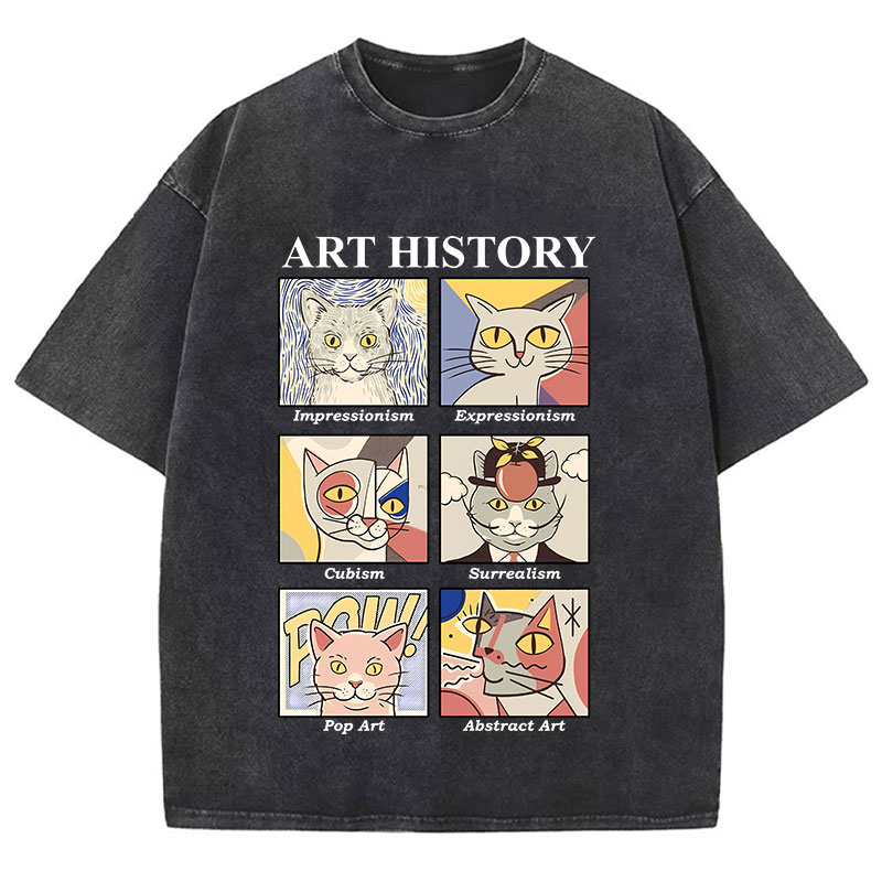 Art History Teacher Washed T-Shirt