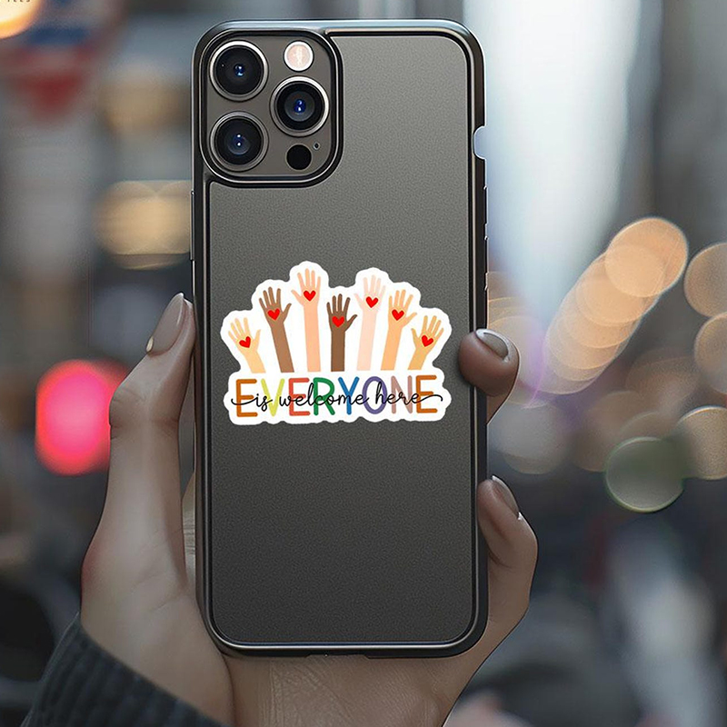 Everyone Is Welcome Here Teacher Stickers