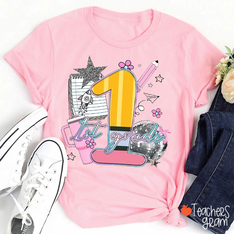 Personalized Grade Teacher Stuff Teacher T-Shirt