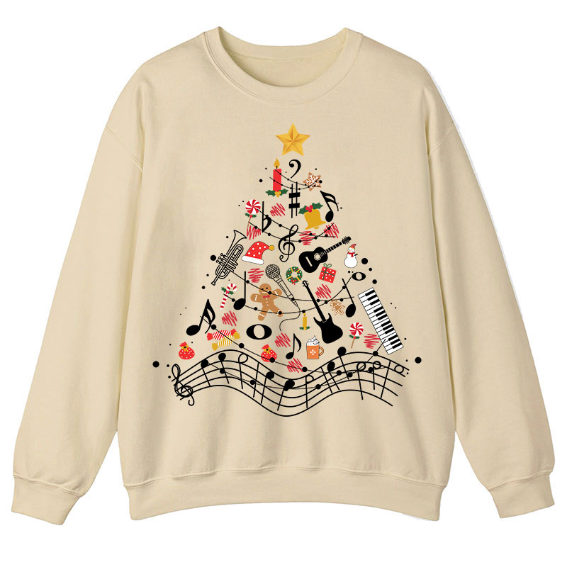 Musical Christmas Tree Teacher Sweatshirt