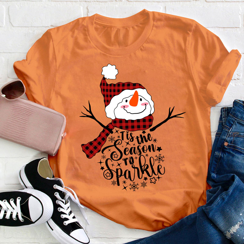 Tis The Season To Sparkle Teacher T-Shirt