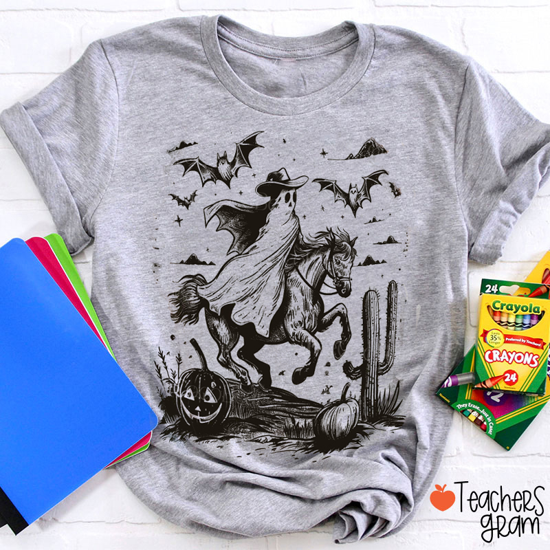 Sleepy Hollow Ghost  Halloween Teacher T-Shirt