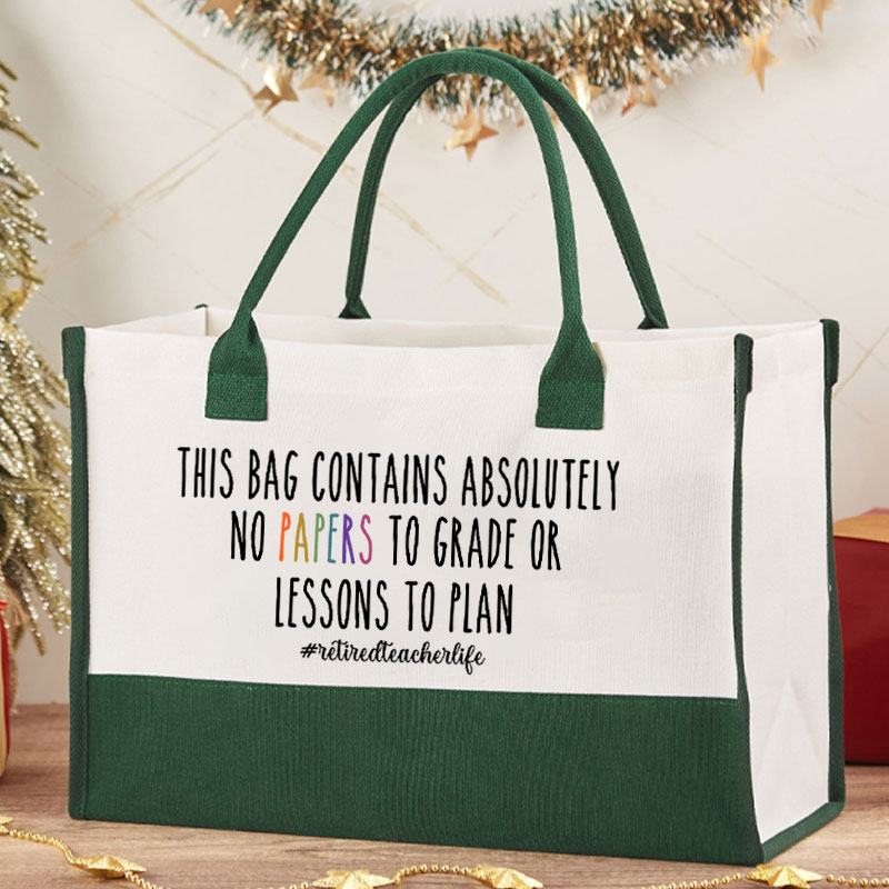 Funny Teacher Retirement Teacher Cotton Tote Bag