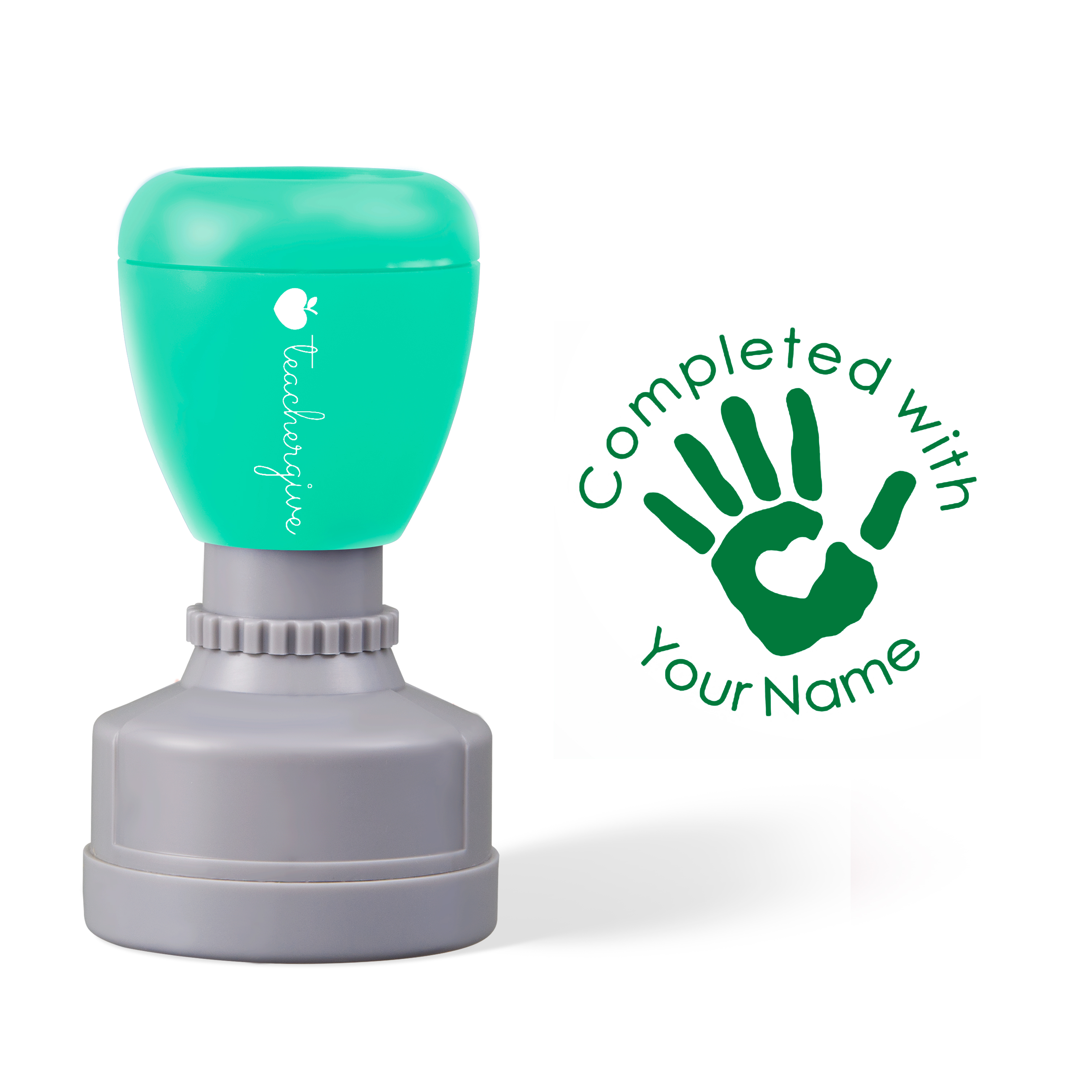 Personalized Completed With Teacher Stamp