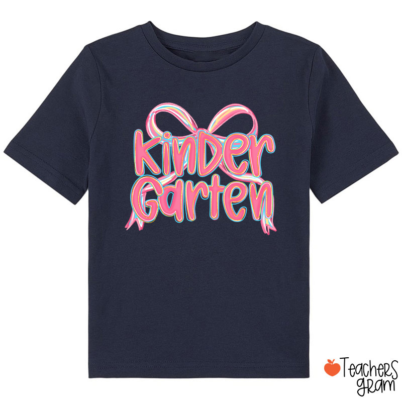 Personalized Grade Pink Bow Class T-Shirt