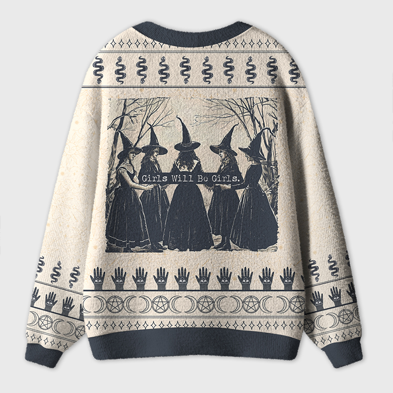 Girls Will Be Girls Teacher Ugly Cardigan Sweaters