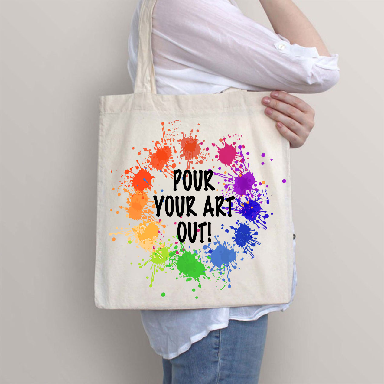 Pour Your Art Out Tote Bag