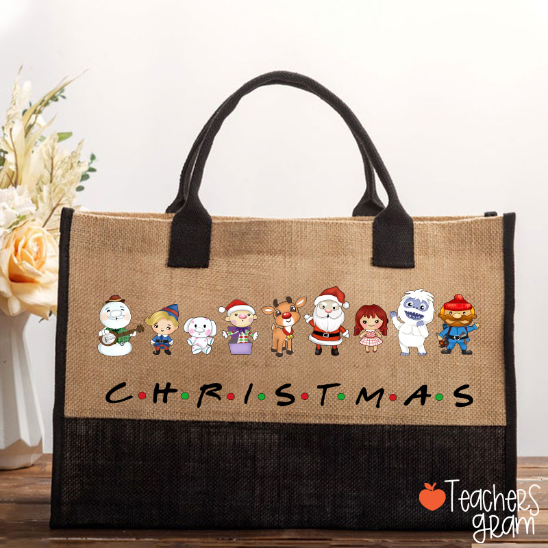 What A Merry Christmas Teacher Cotton Tote Bag