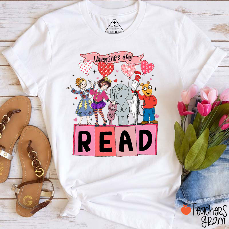 Valentine's Day Read Children’s Book Teacher T-Shirt