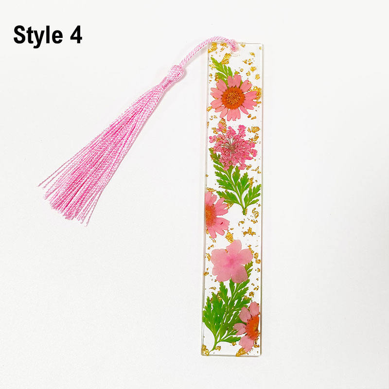 Personalized Pressed Daisy Teacher Bookmark