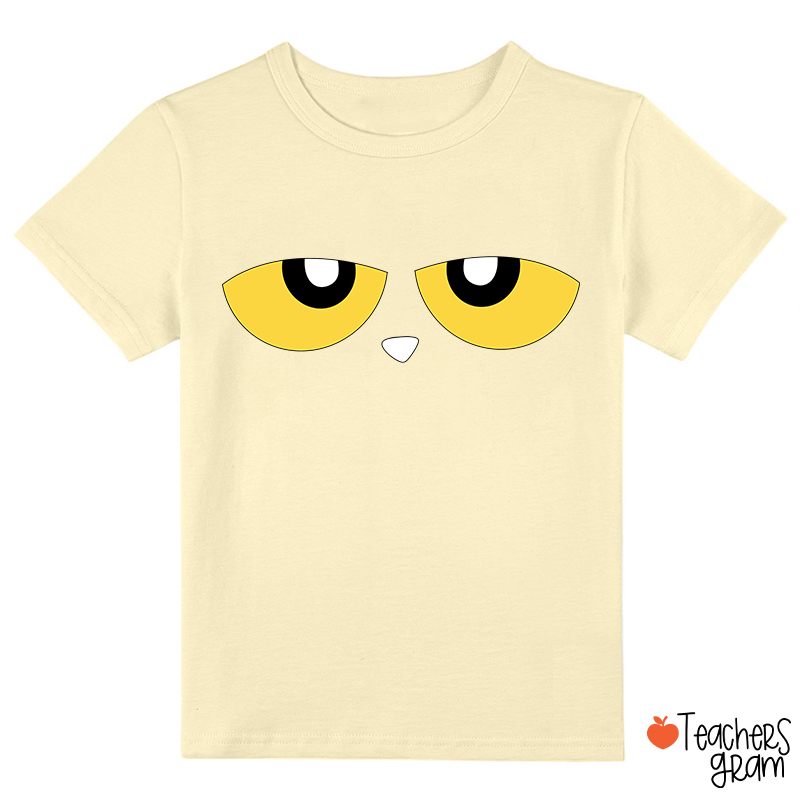 Cute Cartoon Blue Cat Eyes Class T-Shirt
