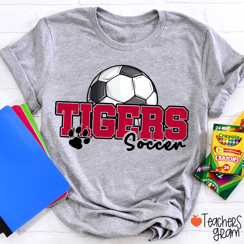 Personalized Mascot Colorful Sport School Spirit Teacher T-Shirt