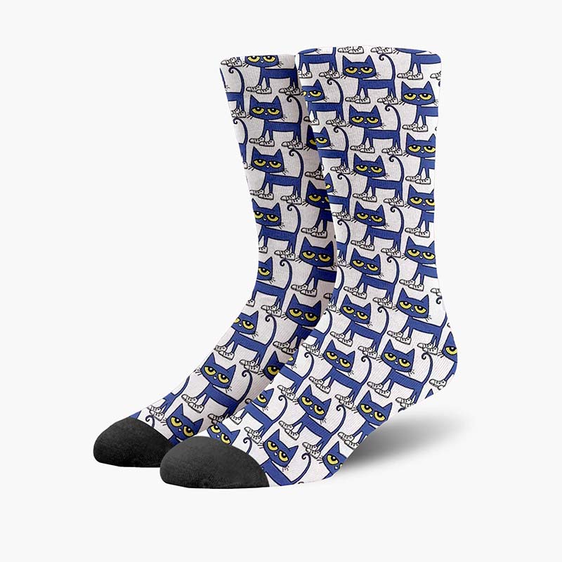 Blue Cat Teacher Socks