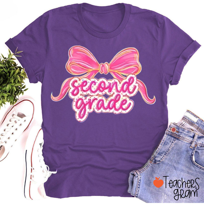 Personalized Neon Style Grade Teacher