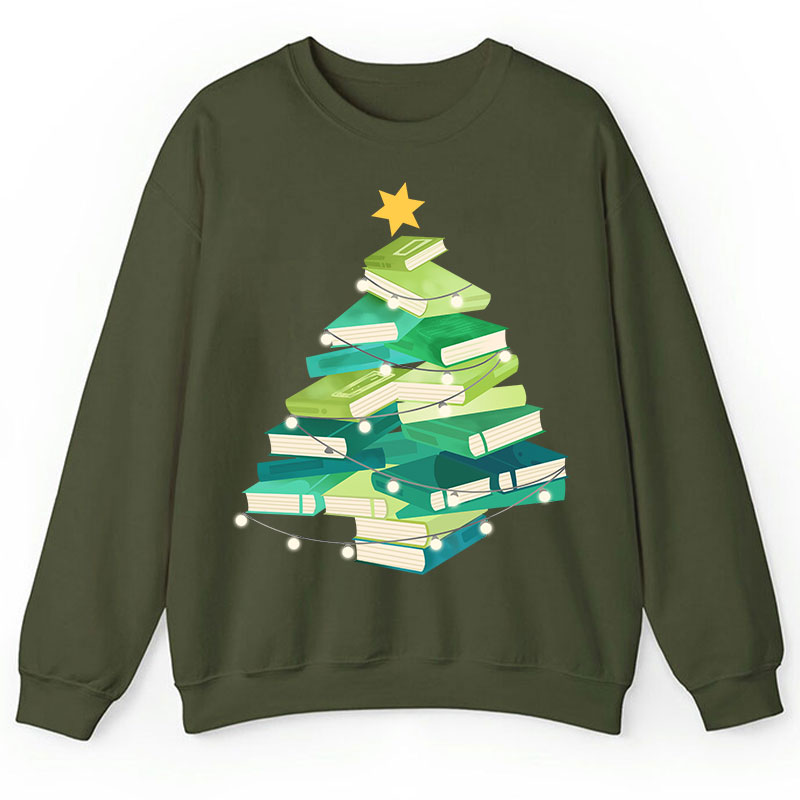 Christmas Book Teacher Sweatshirt