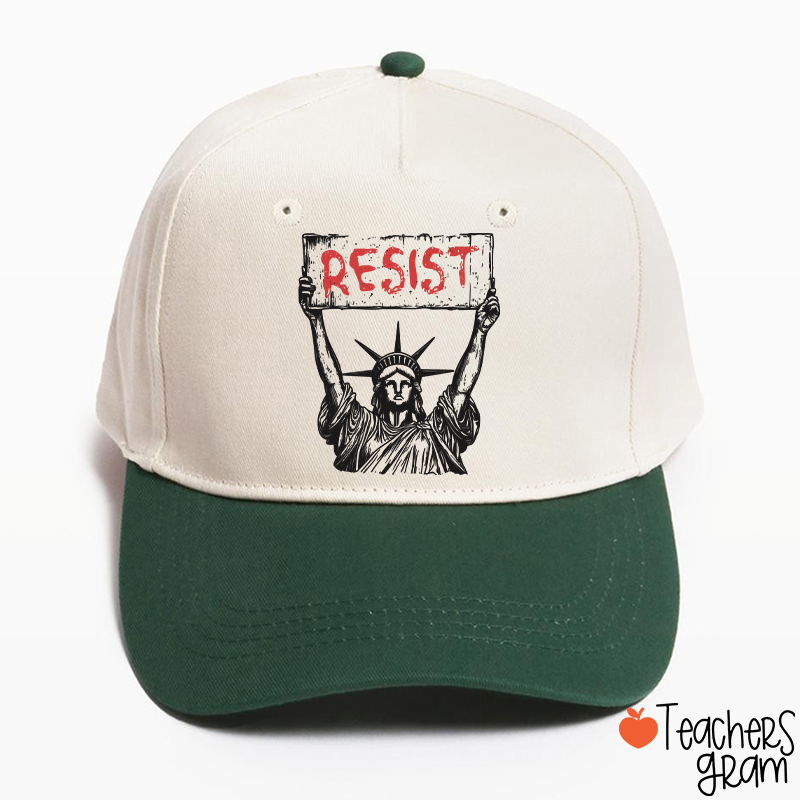 Statue Of Liberty Resist Teacher Baseball Cap
