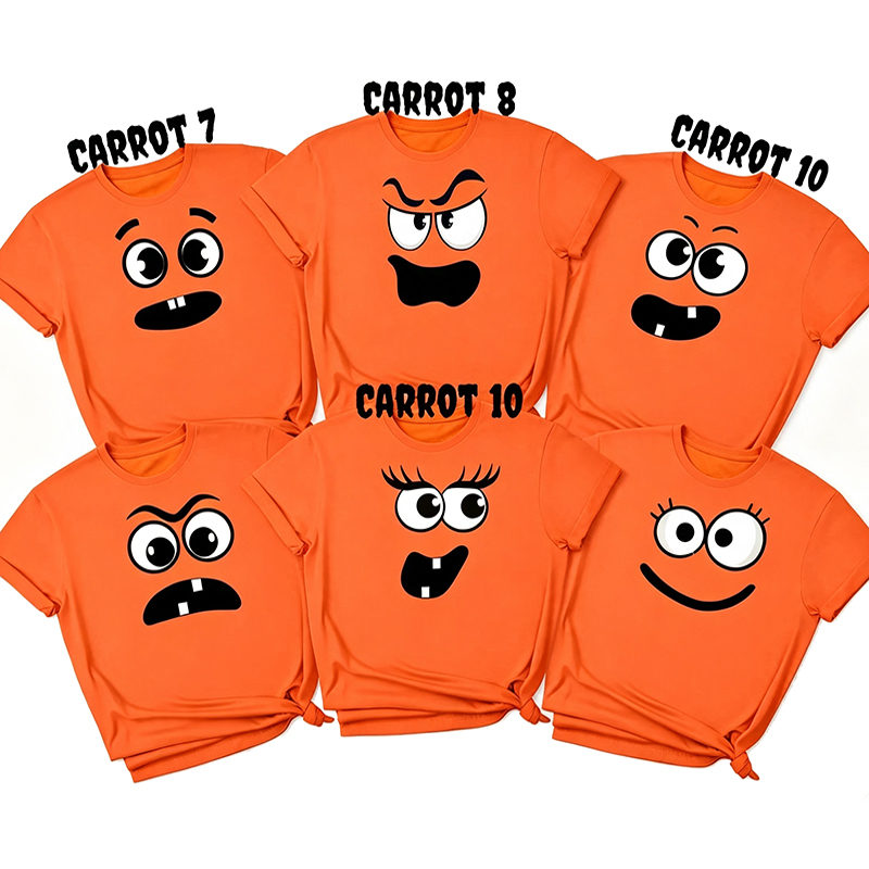 Personalized Creepy Carrot Face Squad Teacher T-Shirt
