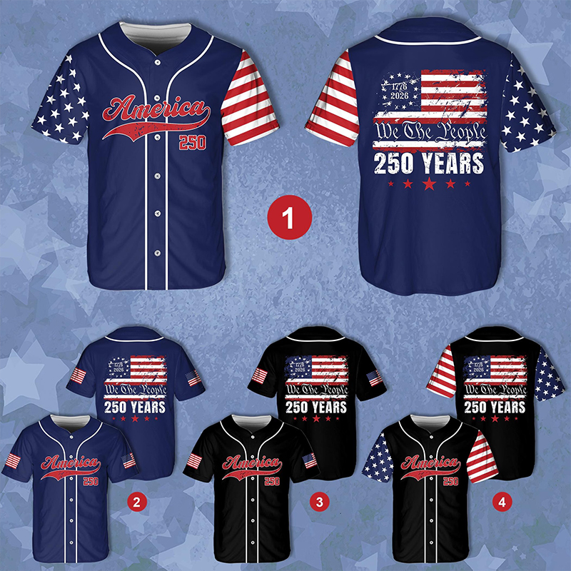 We The People America 250 Years Teacher Baseball Jersey