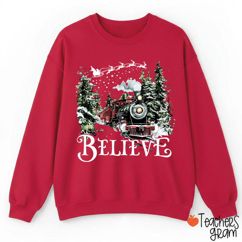 Believe Polar Express Teacher Sweatshirt