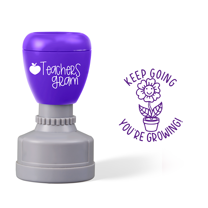 Keep Going You Are Growing Teacher Stamp