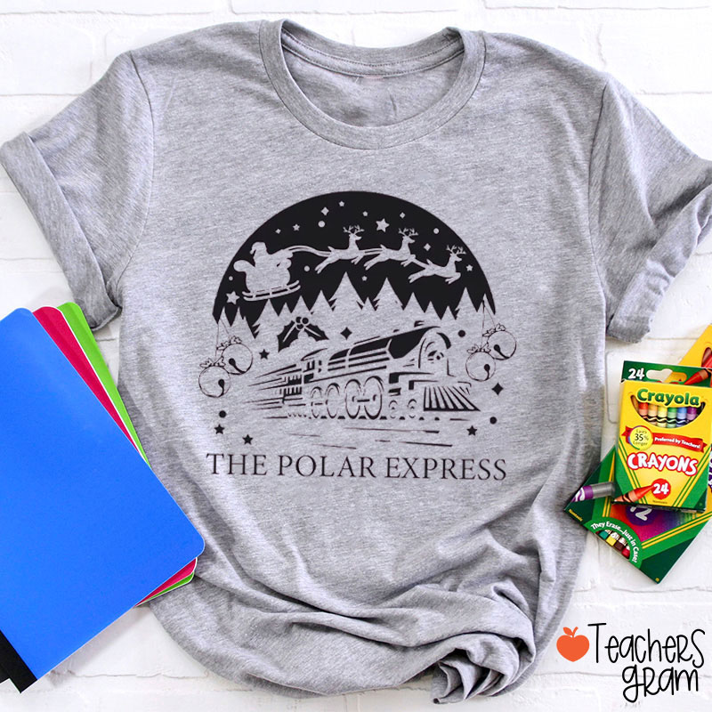 The Polar Express Christmas Vibes Teacher T-Shirt
